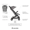 Easywalker Miley² Kompaktowy wózek spacerowy z torbą transportową Marble Grey