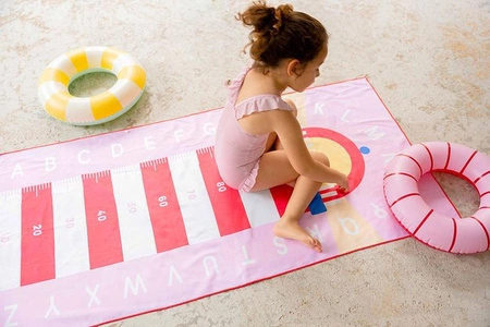 Quut Dwustronny ręcznik plażowy PlayTowels M (140 x 70cm) Lighthouse