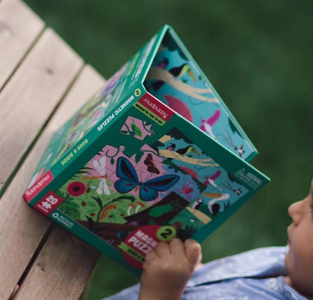 Mudpuppy Puzzle magnetyczne 2w1 Robaki i ptaki 20 elementów 4+