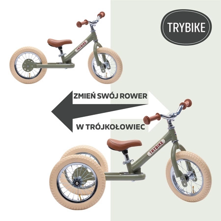 Pierwszy rower biegowy balansujący dziecięcy czerwony dla dzieci Trybike