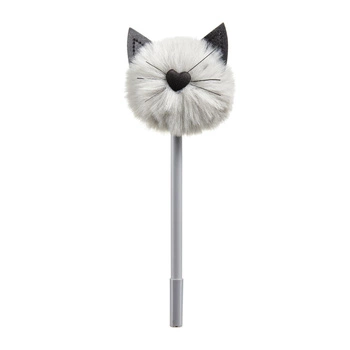 Długopis z pomponem Kotek Miquelrius - Kitty Grey