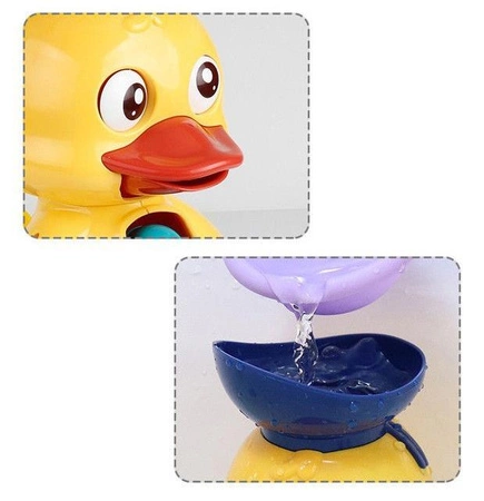 WOOPIE Kaczuszka Zabawka Wodna do Kąpieli Kołowrotek Przelewowa