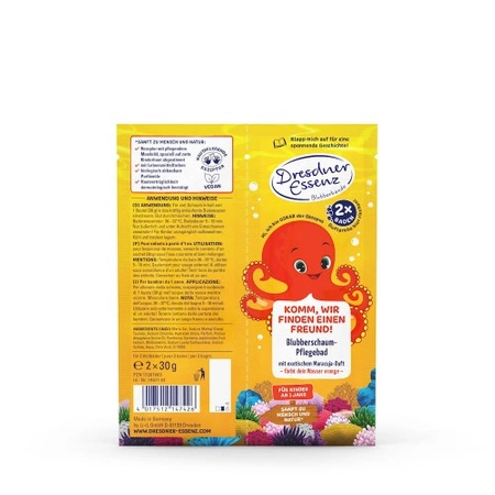 Oskar Ośmiornica - Sól do kąpieli 2x30g - Dresdner Essenz