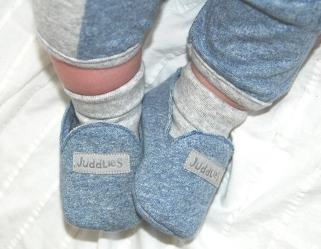 Juddlies Organic Buciki Niemowlęce Blue
