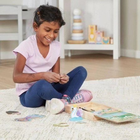 Drewniana układanka magnetyczna ubrania Wróżka i Baletnica 40322-Melissa & Doug, układanki dla dzieci