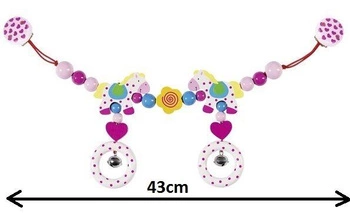 Koniki Kropka - zabawka drewniana, 763480-Heimess, zabawki do wózka