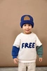 Lassig Bluza z bawełny organicznej GOTS Little Gang Free milky 4-6 lat