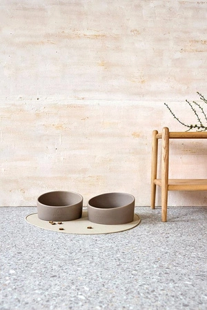 PALOPA Miska dla psa porcelanowa Cali taupe