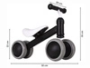 Rowerek biegowy mini rower Practise Black Ecotoys