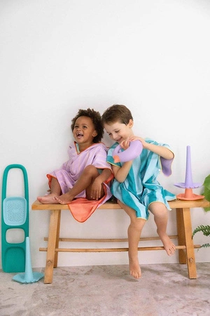 QUUT Dwustronne poncho kąpielowe dla dzieci Lagoon