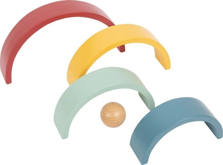 Tęcza motoryczna układanka drewniane klocki dla dzieci kolekcja Safari 12318 Small Foot