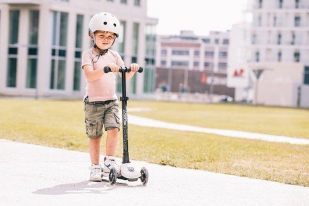 SCOOTANDRIDE Highwaykick 3 LED Hulajnoga składana ze świecącymi kółkami 3+ Ash