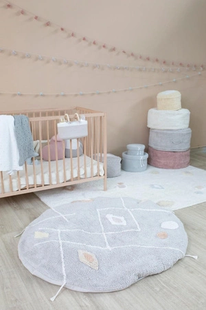 Lorena Canals Dywan bawełniany/Pufa Lou Ø 120 cm