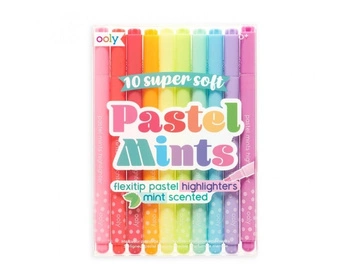 Flamastry / Zakreślacze, Pachnące, Pastelowe, Pastel Mints  zestaw 10 szt. - Ooly