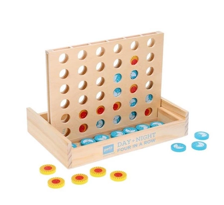 Petit Collage Gra Cztery w Rzędzie Dzień i Noc