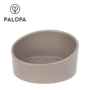 PALOPA Miska dla psa porcelanowa Cali taupe