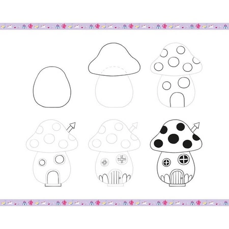 Zestaw kreatywny Rysowanie krok po kroku Fantastyczne stworzenia 20 rysunków 7+, Janod