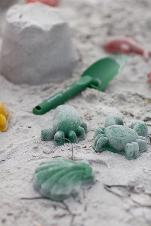 Silikonowe Foremki do piasku 4 szt. Scrunch - Szałwiowy