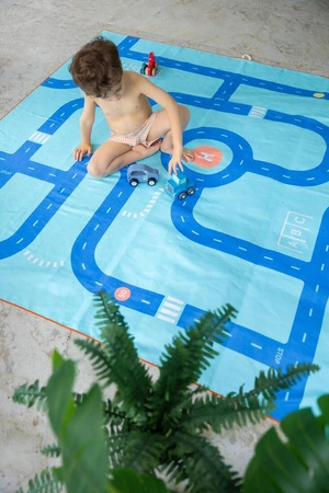 QUUT Dwustronny ręcznik plażowy PlayTowels XL (180 x 180cm) Road