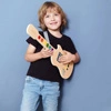 CLASSIC WORLD Drewniana Gitara Elektryczna Świecąca dla Dzieci