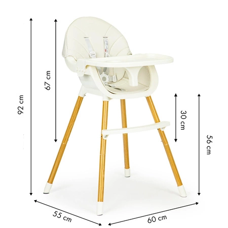 Fotelik krzesełko do karmienia 2w1 ECOTOYS