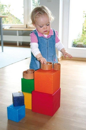 Pudełka, 6 szt., kolorowe, 0+, Grimm's