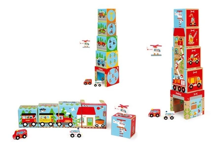 Scratch, Piramida edukacyjna POJAZDY (5 elementów)