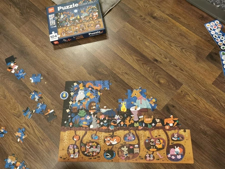 Puzzle obserwacyjne Apli Kids - Las 104 el. 5+