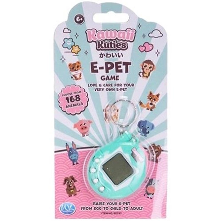 gra elektroniczna Kawaii Kuties E-Pet 168 w 1 (turkusowa)