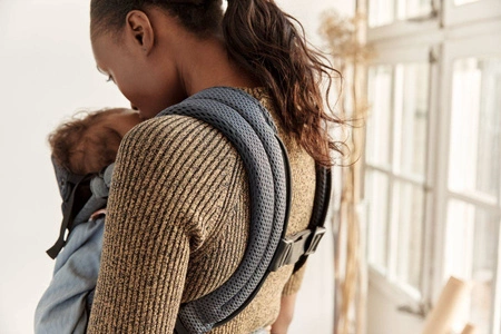 BABYBJORN - nosidełko Harmony 3D Mesh, Antracyt + śliniaczek do nosidełka Harmony