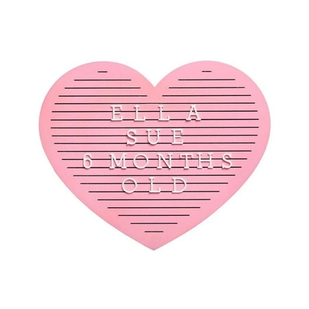 Pearhead Tablica z Literkami Serce Pink