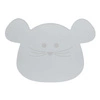 Lassig Silikonowa mata podkładka Little Chums Mysz szara