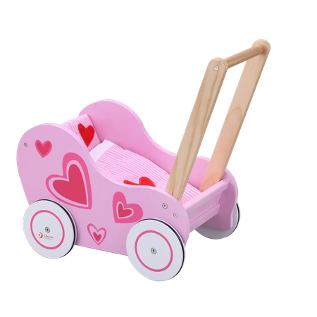 Wózek Drewniany Chodzik dla Lalki Classic World