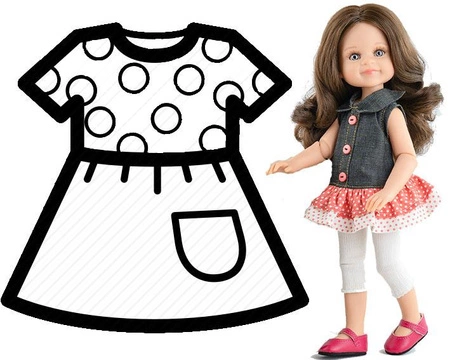 PAOLA REINA Ubranko dla lalek 32 cm 54859