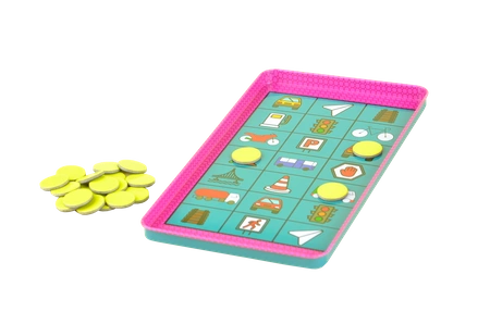 Gra magnetyczna The Purple Cow - Drogowe Bingo