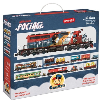 Puzzle Układam pociągi czuczu