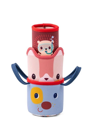 Lilliputiens 3 kubeczki do kąpieli Piesek Jules 6 m+