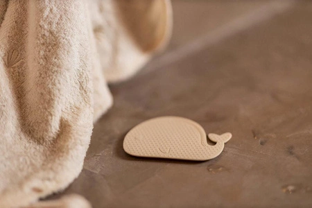 Filibabba Mini maty silikonowe do kąpieli 6 szt. Whales Blue Mix