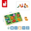 Puzzle drewniane 3D Las 7 el.,18 m+, Janod