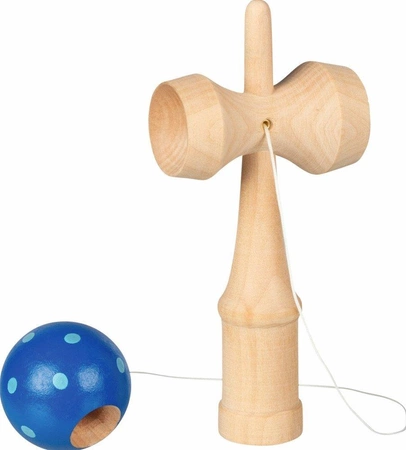 Gra drewniana Niebieska Kendama 63891-Goki, zabawki zręcznościowe