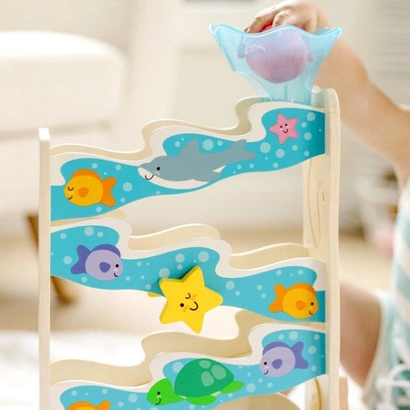 Drewniana zjeżdżalnia dla piłeczek kulodrom Ocean 30736-MD Melissa & Doug