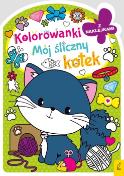 Mój śliczny kotek. Kolorowanka z wykrojnikiem