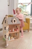 Drewniany trzypiętrowy domek dla lalek z wyposażeniem, Tender Leaf Toys