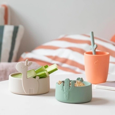 Done by Deer Miseczka Silikonowa 2 szt. Lalee Sand/Green