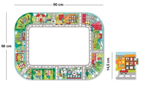 Puzzle XXL Apli Kids - Miasto 3+