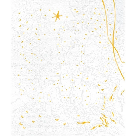 Zestaw kreatywny Malowanie po numerach Dinozaury 2 obrazy 7+, Janod