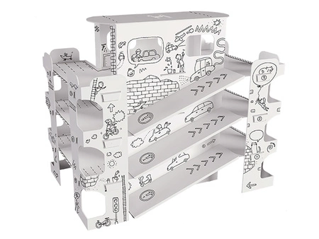 Kolorowanka 3D do składania XXL Parking 4l+ MONUMI