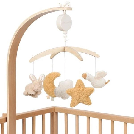 Little Dutch Karuzela do łóżeczka drewniana Newborn Naturals FSC