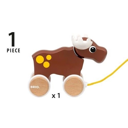 BRIO Zabawka do Ciągnięcia Łoś