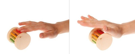 Grzechotka Mini Rolka, kolorowa, 0+, Grimm's